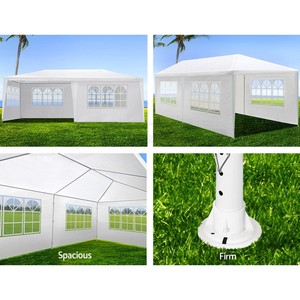 Carpa y Gazebo Metálico Moderno para Bodas y Fiestas al Aire Libre con 6 Paredes Laterales Removibles, Fácil de Montar, Muebles para Exteriores - Product Image 3