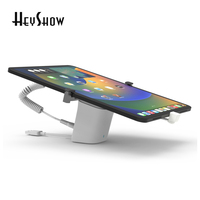Stand Display Alarm Keamanan Tablet Putih, Penyangga Alarm Anti Maling Ponsel dengan Fungsi Pengisian Daya dan Alarm
