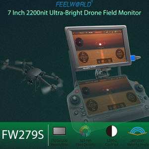 FEELWORLD FW279S Monitor Kamera 7 inci 2200nits, 3G-SDI 4K HDMI, Monitor Lapangan <span class=keywords><strong>DSLR</strong></span> dengan Bantuan Fokus Peaking, Logo Kustom - Product Image 2