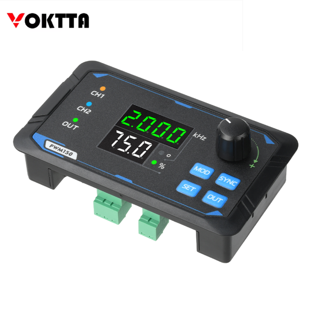 DC5-24V PWM150 Dual Signal Measuring Meter Square Pulse Wave Frequency Generator D795