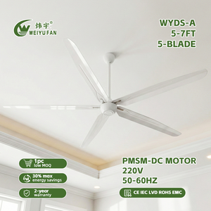 Ventilador de Techo Industrial WEIYU de Zhejiang, Ventiladores de Techo Pequeños HVLS para Exteriores, para Cabañas y Carpas - Product Image 1