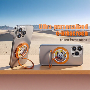 ที่วางโทรศัพท์<span class=keywords><strong>มือ</strong></span><span class=keywords><strong>ถือ</strong></span>แม่เหล็ก DIY <span class=keywords><strong>พร้อม</strong></span>หน้าจอ E Ink 6 สี เล่นเพลงได้ แจ้งเตือนข้อความ ของตกแต่งโต๊ะทำงาน สำหรับ iPhone 17 16 - Product Image 2