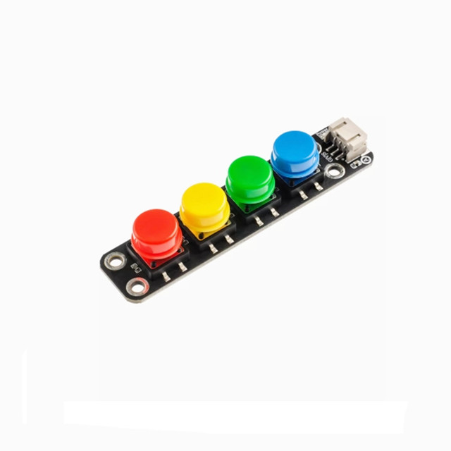 Four Independent Keyboard Module With 4 Keys Touch Switch IO External Expansion Button Arduino Programming PH2.0 Interface