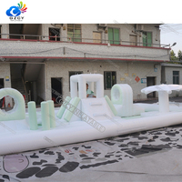 Château gonflable commercial mini portable pour extérieur et intérieur, mariage, tout blanc, PVC, certifié CE