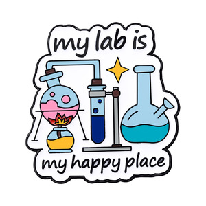 Spille in metallo per laboratorio chimico medico creativo con spille sperimentali popolari europee americane - Product Image 4