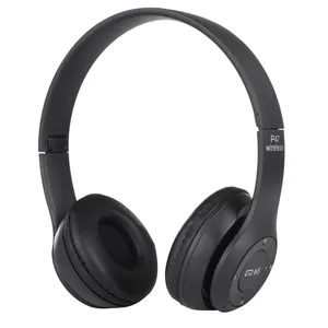 Wholesale Cheap Price P47 Foldable Wireless BT Headset Headphone with 3.5mm Audio Jack Support MP3 / FM / Call Earphone Portable