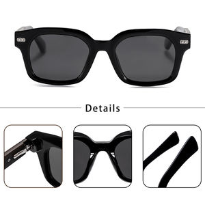 Lunettes de soleil unisexes CATERSIDE à monture carrée en acétate, polarisées, personnalisées, de luxe, essentielles pour les voyages en plein air, protection UV400 - Product Image 4