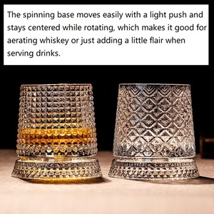 <span class=keywords><strong>Vaso</strong></span> <span class=keywords><strong>giratorio</strong></span> para <span class=keywords><strong>whisky</strong></span> con base para rotación de 360 grados - Product Image 4