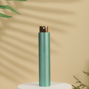 10ml Red Purple Silver Purple Pocket <strong>Mini</strong> Size <strong>Aluminum</strong> Perfume Bottle Refillable Twist-up Atomizer with Pump <strong>Sprayer</strong> - Product Image 5