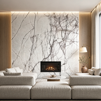 Pierre de prune parfumée luxueuse, idéale pour la décoration de style moderne des murs de fond et des sols d'escalier des hôtels et villas