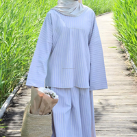 Ensemble jupe et chemisier Abaya en coton modeste pour femmes Willson, vêtements islamiques traditionnels pour musulmanes, jupe longue pour le printemps