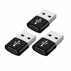 Adaptateur convertisseur OTG pour téléphone USB A mâle vers Type C femelle en alliage d'aluminium avec logo personnalisé, transfert de données 480 Mbps - Product Image 4