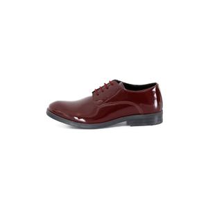 Scarpe classiche da ragazzo in vernice lucida rosso Claret