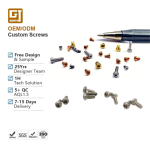 Tornillos hexagonales de acero inoxidable 316, métricos pequeños M1.4 M2 M3, tornillos de cabeza Allen de acero al carbono de colores, tornillos Torx de latón y aluminio. - Product Image 1