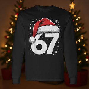 Maglietta a maniche lunghe Xmas Gen Alpha Slang Meme Youth 67 Christmas - Product Image 3