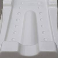 Lit de massage hydrothérapeutique en acrylique blanc avec 7 jets, contour ergonomique, jets chromés et appui-tête rembourré