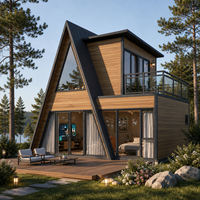 Mini-maison préfabriquée en acier léger, structure personnalisable, aménagement intérieur, câblage, matériaux, cabane de villégiature, maisons modulaires de vacances