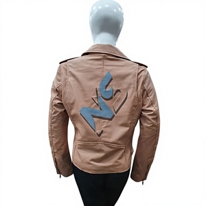Nabtay Sports Cowhide <b>Leather</b> Vintage Breathable Lightweight <b>Winter</b> Moto <b>Jacket</b> Fringe Studs Animal Print Western Biker Style - Product Image 2