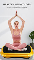 Appareil de fitness vibrant intelligent unisexe avec écran LCD pour le remodelage corporel, machine verticale amincissante en acier ABS pour usage domestique