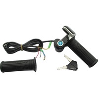 24V 36V 48V gaz d'accélérateur de torsion de vélo électrique avec affichage LCD serrure à clé pour vélo électrique Scooter pièces de vélo électrique