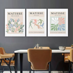 Décoration murale moderne pour la maison : <span class=keywords><strong>Tableaux</strong></span> floraux <span class=keywords><strong>Matisse</strong></span>, affiches murales artistiques, peinture sur toile beige <span class=keywords><strong>Matisse</strong></span> - Product Image 1