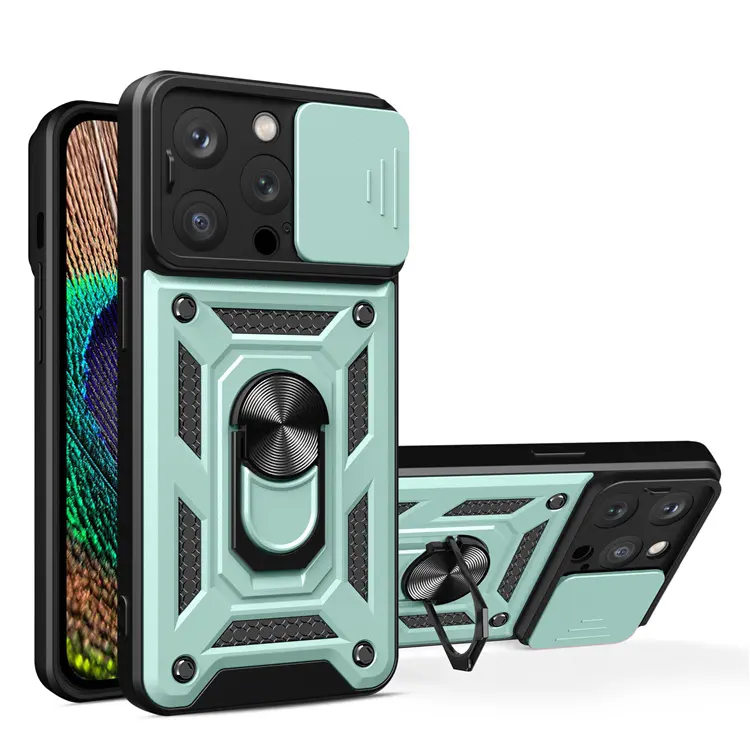 two in one shockproof fundas para celular phone case For HuaWei Nova 9 SE/Honor 50 se with sliding camera cover