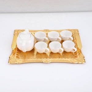 ถาดเสิร์ฟอาหารโลหะแนววินเทจใช้ซ้ำได้สำหรับตกแต่ง - Product Image 6