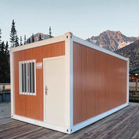 Maisonnette Moderne Portable de 40 pieds, Pliable, Respirante, en Panneaux Sandwich, Démontable, Conteneur, Dortoir, Bureau, Salle de Bain, Montage Rapide