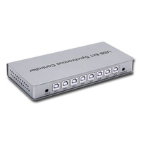 Contrôleur synchrone USB 8 ports pour ordinateur, set de commande KVM, souris et jeu