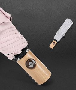 <b>Windproof</b> Pongee Rain Travel 3 Open Auto Close Big Folding Uv <b>Umbrella</b> Automatic Foldable - Product Image 2
