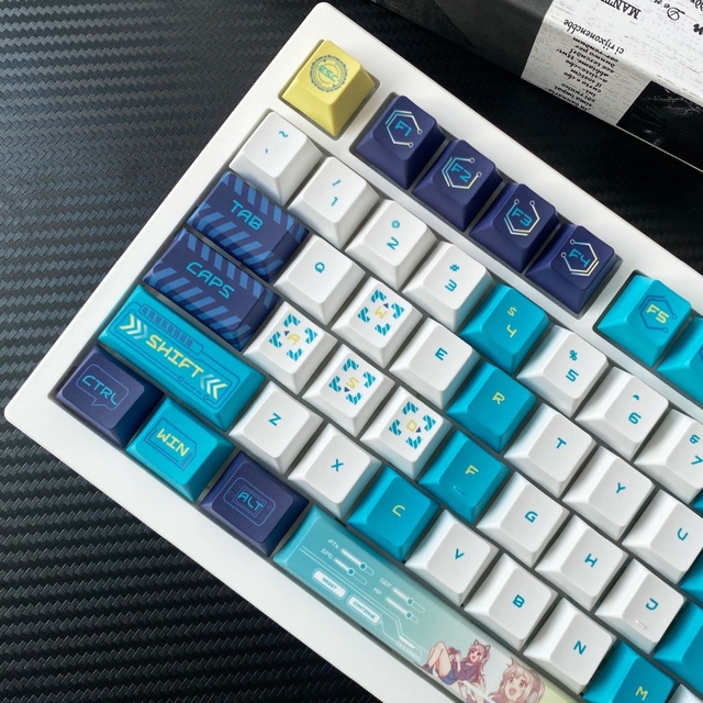 Spot Wholesale Hot Sublimation Gaming Keyboard Story Dual Color PBT Material Positive 133-Key OEM Keycaps