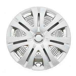 Tapacubos de Material PP Duradero, Universales Tipo H, Diseño Deportivo en Dos Tonos Negros, Tapas para Ruedas de Coche, Accesorios para Automóviles - Product Image 2