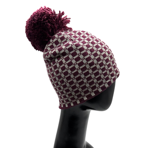 Gorro de punto Premium de Taiwán Gorro de invierno con parche de cuero de 56-58Cm - Product Image 1