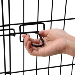 Corralito de jardín al aire libre Bangke, perrera para cachorros, valla plegable portátil de Metal grande para perros - Product Image 3