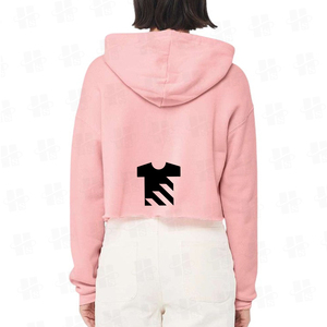 Nouveau Hoodie Femme en Molleton Bouclette 280 GSM avec Cordon de Serrage, Broderie Personnalisée de Haute Qualité, Coupe Ample et Ourlet Brut, Modèle Court - Product Image 5