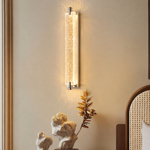 Modern Rectangular Seed Crystal Wall <b>Light</b> Luxury Villa Corridor Decor Wall <b>Sconce</b> - Product Image 1