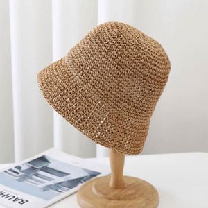 Sombrero de Paja de Ganchillo Plegable para Mujer, Protección Solar, Moda de Verano, Disponible al por Mayor - Product Image 3
