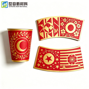 Vaso de Papel Desechable de Pared Simple, Resistente al Agua, de Grado Alimenticio, Marca SHI RONG <span class=keywords><strong>Enso</strong></span> APP Yibin Ningbo, para Agua Caliente/Fría, Jugo, Café, Té - Product Image 4