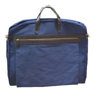 Free Sample Handmade Luxury Custom Men Foldable Deep Blue Canvas Travel Wedding <b>Suit</b> <b>Carrier</b> Cover Bag Garment Bag for <b>Suit</b> - Product Image 2