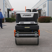 Mini-compacte, certifiée CE EPA, à prix compétitif, rouleau compresseur routier manuel vibrant, mécanique hydraulique, pour asphalte et béton, à entraînement intégral, 800 kg 0,8 tonne, autoportée