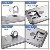 Station de charge rapide sans fil 5 en 1 avec veilleuse, compatible avec les séries Watch et AirPods Pro