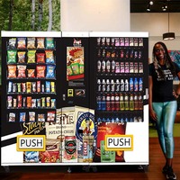Distributeur automatique de boissons et d'aliments avec écran tactile en libre-service