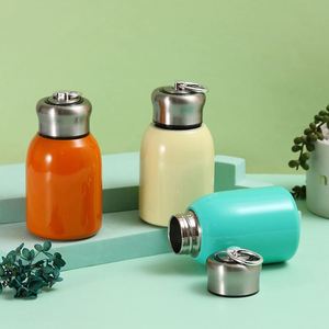 Portable Small Fat Ding Handle Cup 300Ml Fashion Small Size Novelty Vacuum Cup Portable Stainless Steel <b>Mug</b> for Kids - Product Image 1