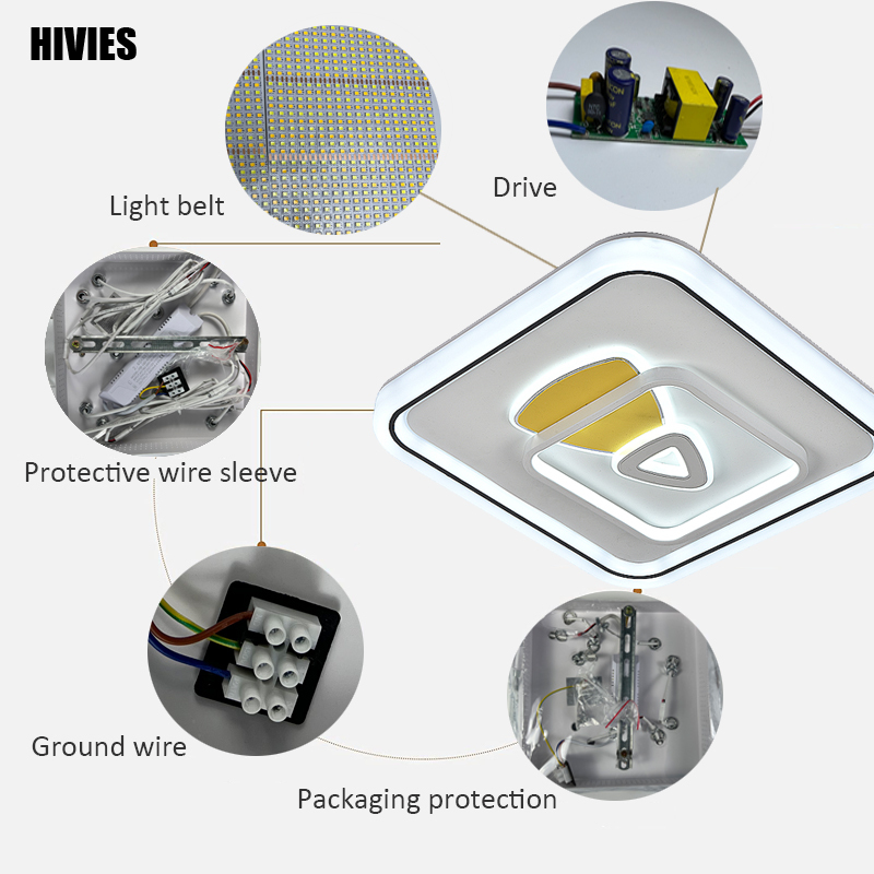 LED Ceiling Lights Chandelier Originality Italian Bedroom Restroom Acrylic Plastic Panel Light Ceiling Lamp LED Ceiling Light