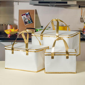 Sac isotherme rectangulaire en tissu sans coton, taille standard, pour le stockage des aliments, pour pique-nique, usage au bureau - Product Image 2