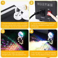 NOUVEAU 9 pièces Machine à fumée LED haute puissance trois-en-un pleine couleur pour discothèque DJ Club Éclairage de scène Équipement