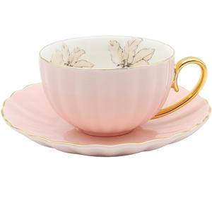 Platillo de té con forma de calabaza rosa de estilo francés de colores, cajas de embalaje, juego de tazas de té con <span class=keywords><strong>tetera</strong></span> - Product Image 2