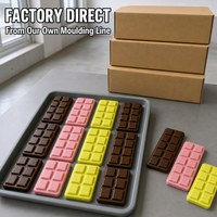 Vente en gros OEM Logo personnalisé Mignon Super Doux Barre de Chocolat Squishy Anti-stress Jouet de Bureau en Gros