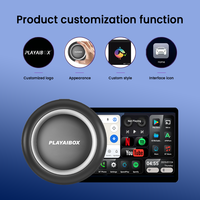 PlayAiBox Sistema Android 15 Multimedia para Auto 4+64GB CarPlay Box con Aplicaciones Abundantes Video Box Adaptador Inalámbrico para Youtube/Netflix