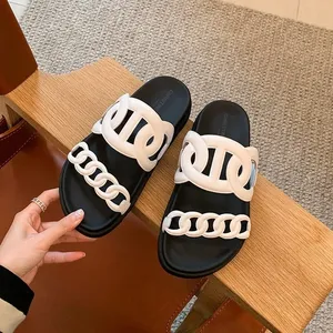 2026 Summer New European and American Style <strong>Black</strong> Home <strong>Slippers</strong>, Casual Thick-Soled Polka Dot Pattern Beach <strong>Slippers</strong> for Women - Product Image 4